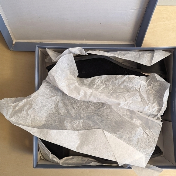 Essex Lane Nara Black Suede Bootie Boots - Picture 9 of 13